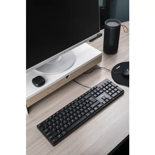 Savio KB-01 billentyűzet Otthoni/irodai USB QWERTY Amerikai angol Fekete
