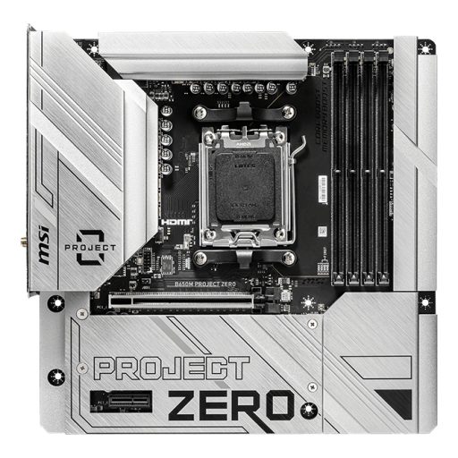 MSI B650M PROJECT ZERO AMD B650 Socket AM5 Micro ATX