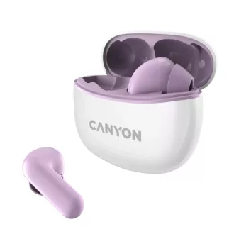   Canyon TWS-5 Headset Vezeték nélküli Hallójárati Hívások/zene/sport/általános USB C-típus Bluetooth Ibolya