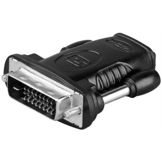   Goobay 68482 csatlakozó átlakító HDMI 19pin F DVI-D 24+1pin M Fekete