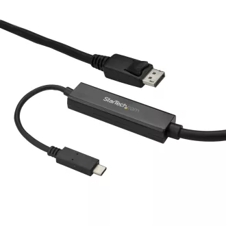   StarTech.com CDP2DPMM3MB video átalakító kábel 3 M USB C-típus DisplayPort Fekete