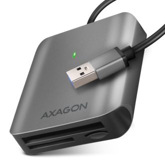   Axagon CRE-S3 External card reader USB-A 3.2 Gen 1 3-slot & lun SD/microSD/CF kártyaolvasó USB 3.2 Gen 1 (3.1 Gen 1) Type-A Szürke