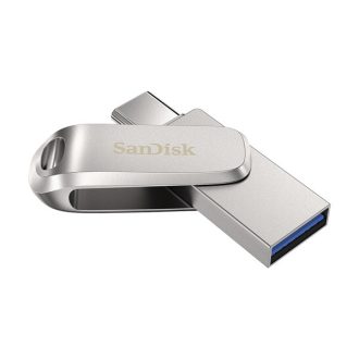  Sandisk 256GB Ultra Dual Drive Luxe USB Type-C Flash Drive Silver
