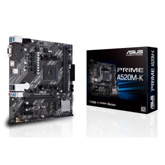 ASUS PRIME A520M-K AMD A520 AM4 foglalat Micro ATX