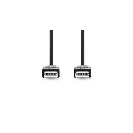 Nedis CCGL60000BK10 USB kábel USB 2.0 1 M USB A Fekete