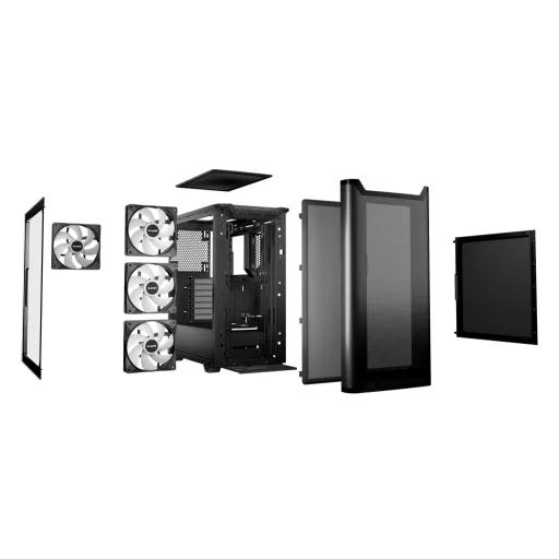 be quiet! Pure Base 501 DX Black Midi Tower Fekete