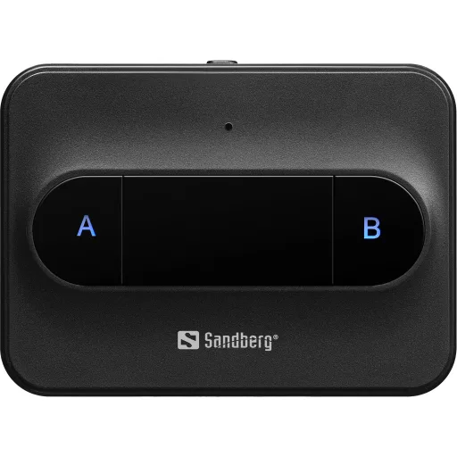 Sandberg 450-13 vezeték nélküli audio adóegység 3,5 mm-es 10 M Fekete