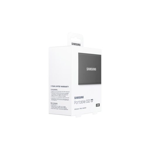 Samsung Portable SSD T7 2 TB USB C-típus 3.2 Gen 2 (3.1 Gen 2) Szürke