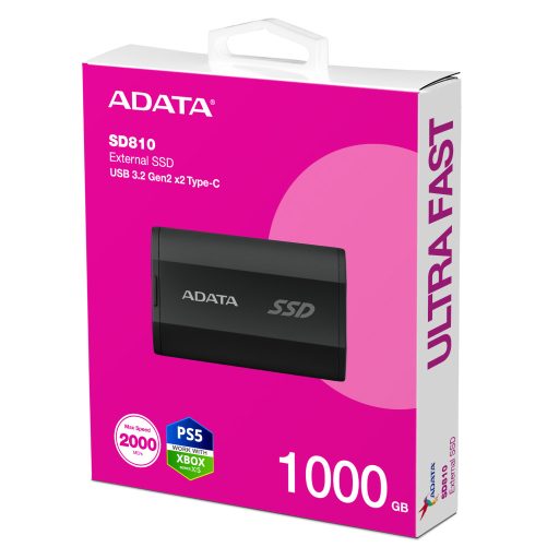 ADATA SD810 1 TB USB C-típus USB 3.2 Gen 2x2 Fekete
