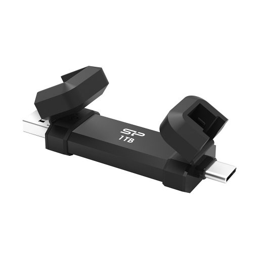 Silicon Power DS72 USB flash meghajtó 1 TB USB Type-A / USB Type-C 3.2 Gen 2 (3.1 Gen 2) Fekete