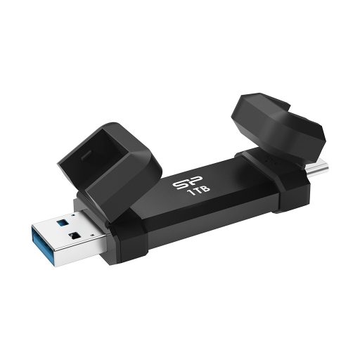 Silicon Power DS72 USB flash meghajtó 1 TB USB Type-A / USB Type-C 3.2 Gen 2 (3.1 Gen 2) Fekete