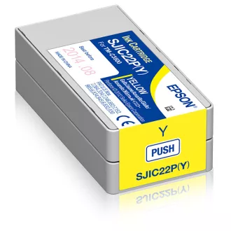 Epson SJIC22P(Y) tintapatron 1 db Eredeti Sárga