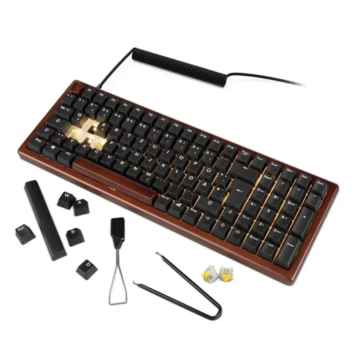 Sharkoon SGK50 S2 billentyűzet Otthoni USB QWERTZ Német Fa