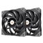 Thermaltake TOUGHFAN 12 12 cm Fekete 2 db