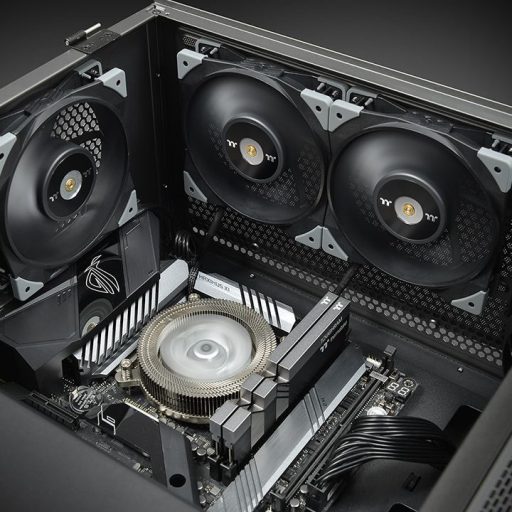 Thermaltake TOUGHFAN 12 12 cm Fekete 2 db