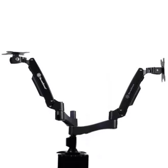   Silverstone SST-ARM22BC asztali TV konzol 61 cm (24") Fekete