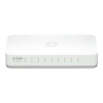   D-Link GO-SW-8E/E hálózati kapcsoló Beállítást nem igénylő (unmanaged) Fast Ethernet (10/100) Fehér