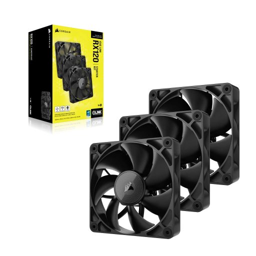 Corsair iCUE LINK RX120 12 cm Fekete 3 db