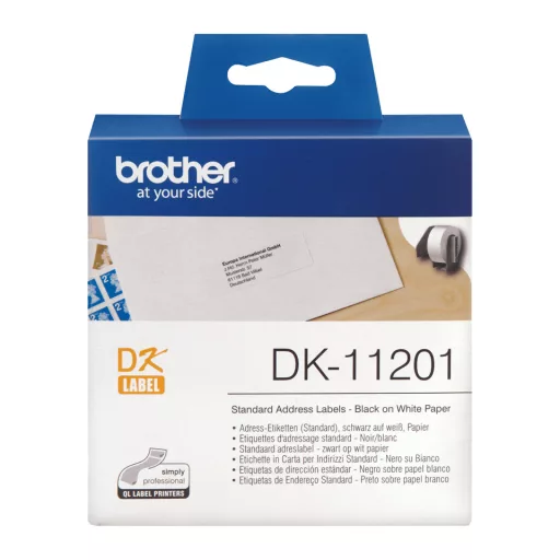 Brother DK-11201 címkéző szalag Fehéren fekete