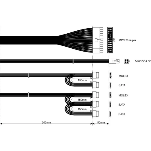 Akyga AK-B1-500E 500 W 20+4 pin ATX ATX Szürke
