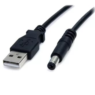   StarTech.com USB2TYPEM2M tápkábel Fekete 2 M USB Barrel type M