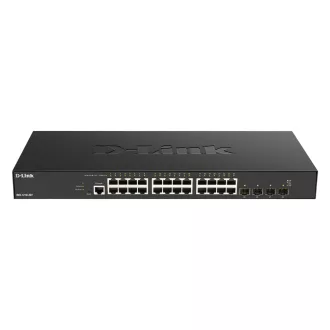   D-Link DXS-1210-28T hálózati kapcsoló Vezérelt L2/L3 10G Ethernet (100/1000/10000) 1U Fekete