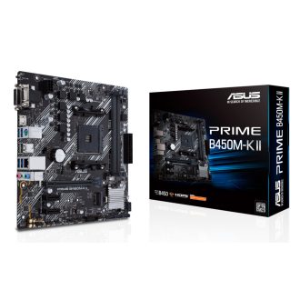 ASUS Prime B450M-K II AMD B450 AM4 foglalat Micro ATX