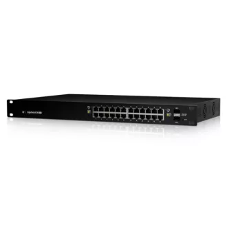   Ubiquiti EdgeSwitch 24 250W Vezérelt L2/L3 Gigabit Ethernet (10/100/1000) Ethernet-áramellátás (PoE) támogatása 1U Fekete