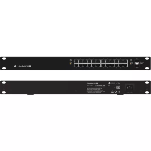 Ubiquiti EdgeSwitch 24 250W Vezérelt L2/L3 Gigabit Ethernet (10/100/1000) Ethernet-áramellátás (PoE) támogatása 1U Fekete