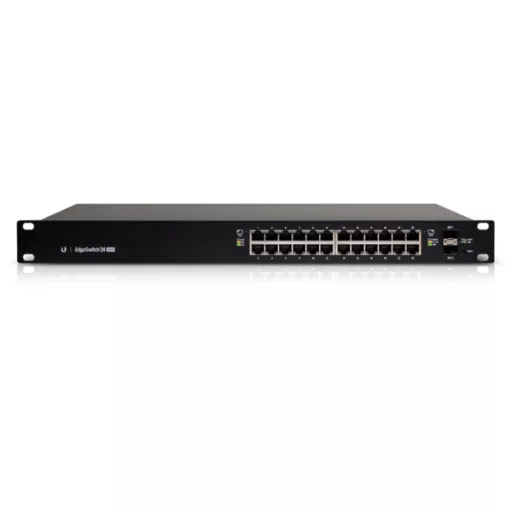Ubiquiti EdgeSwitch 24 250W Vezérelt L2/L3 Gigabit Ethernet (10/100/1000) Ethernet-áramellátás (PoE) támogatása 1U Fekete