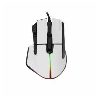   White Shark MARROK White egér Irodai Jobbkezes USB A típus Optikai 12000 DPI