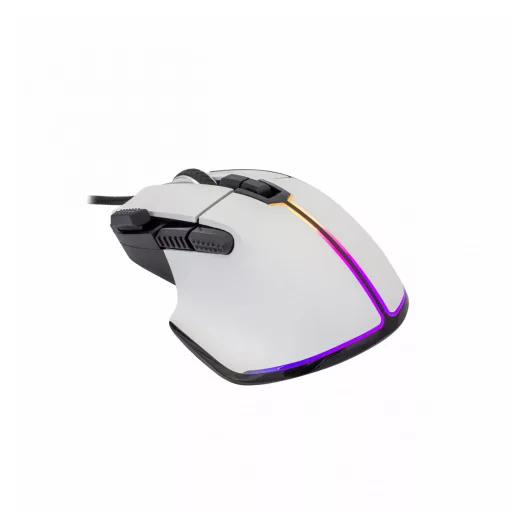 White Shark MARROK White egér Irodai Jobbkezes USB A típus Optikai 12000 DPI