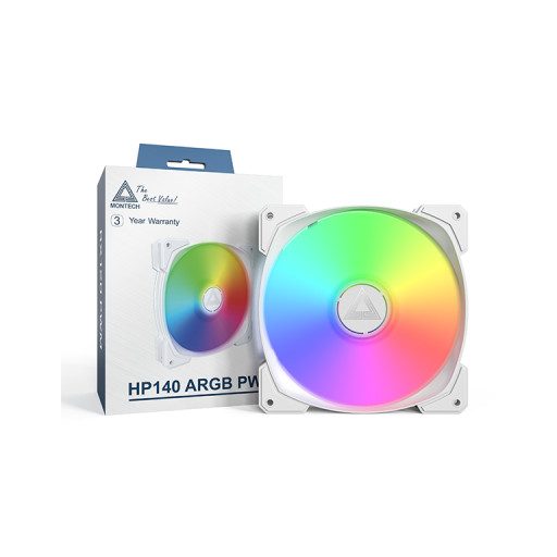 Montech HP140 ARGB PWM 14 cm Fehér 1 db