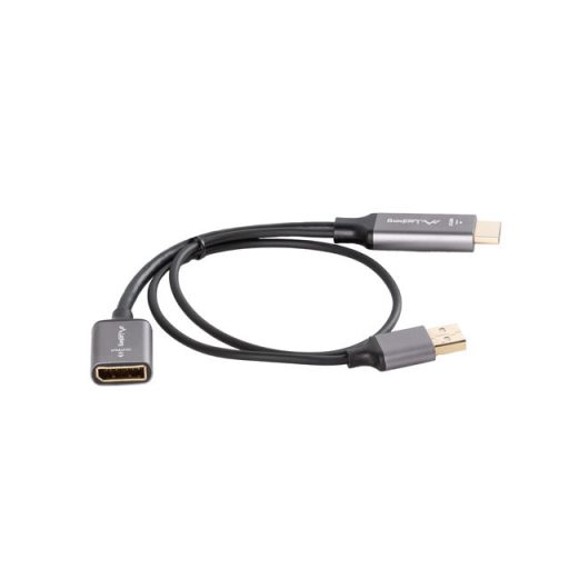 Lanberg AD-HD-DP-02 video átalakító kábel 0,2 M HDMI A-típus (Standard) DisplayPort Ezüst
