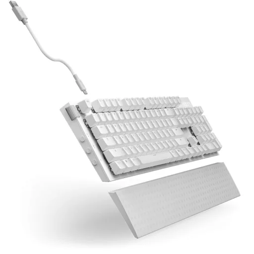 NZXT Function 2 billentyűzet Játék USB Brit angol Fehér