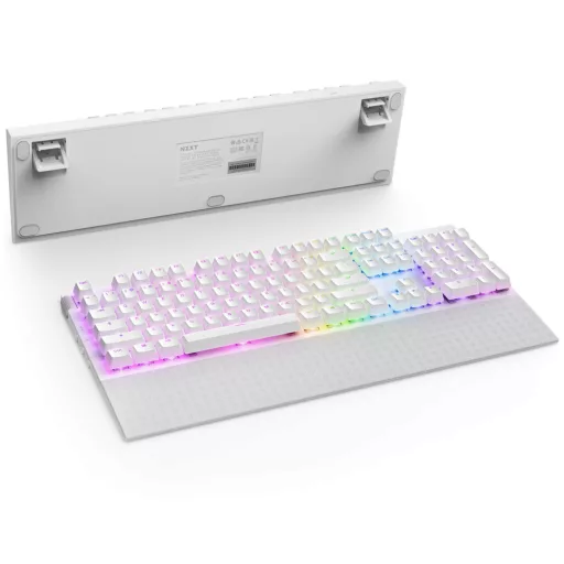 NZXT Function 2 billentyűzet Játék USB Brit angol Fehér