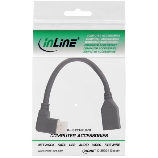 InLine 17159L DisplayPort kábel 0,15 M Fekete