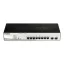D-Link DGS-1210-10P Vezérelt L2 Gigabit Ethernet (10/100/1000) Ethernet-áramellátás (PoE) támogatása 1U Fekete