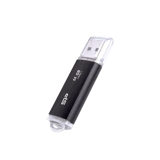 Silicon Power Blaze B02 USB flash meghajtó 64 GB USB A típus 3.2 Gen 1 (3.1 Gen 1) Fekete