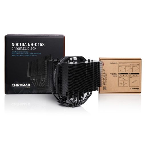 Noctua NH-D15S chromax.black Processzor Hűtő 14 cm Fekete 1 db