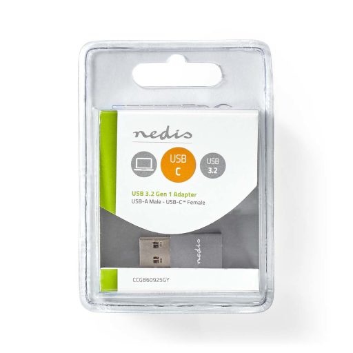 Nedis CCGB60925GY csatlakozó átlakító USB A USB C Szürke