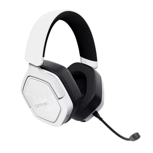 Trust GXT 493PS Carus Headset Vezetékes és vezeték nélküli Fejpánt Játék Bluetooth Fehér