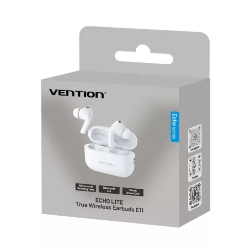 Vention Echo Lite E11 Headset True Wireless Stereo (TWS) Nyitott fülű Hívás/zene USB C-típus Bluetooth Fehér