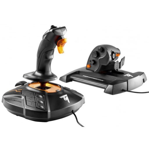 Thrustmaster T-16000M FCS Hotas Fekete, Narancssárga USB Joystick Analóg/digitális PC