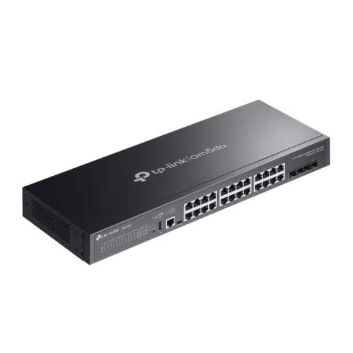TP-Link Omada SG5428X hálózati kapcsoló Vezérelt L3 Gigabit Ethernet (10/100/1000) Fekete