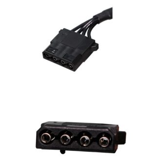 Xilence XZ183 tápkábel Fekete 4-tűs