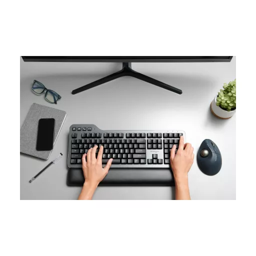 Kensington Pro Fit Ergo TB550 egér Irodai Jobbkezes RF vezeték nélküli + Bluetooth Hanyattegér 1600 DPI