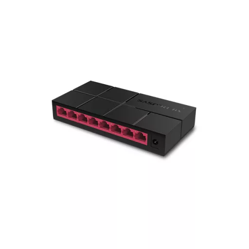 Mercusys MS108G hálózati kapcsoló Beállítást nem igénylő (unmanaged) Gigabit Ethernet (10/100/1000) Fekete