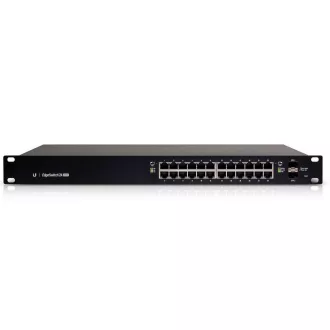   Ubiquiti EdgeSwitch 24 250W Vezérelt L2/L3 Gigabit Ethernet (10/100/1000) Ethernet-áramellátás (PoE) támogatása 1U Fekete
