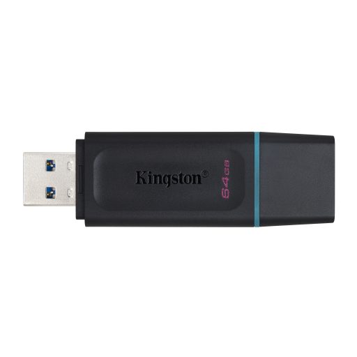 Kingston Technology DataTraveler Exodia USB flash meghajtó 64 GB USB A típus 3.2 Gen 1 (3.1 Gen 1) Fekete, Türkizkék